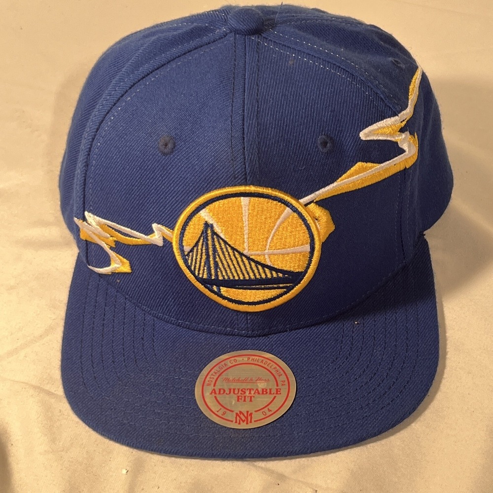 RARE Golden State Warriors Hat Snapback Cap Blue NBA Bridge Bay